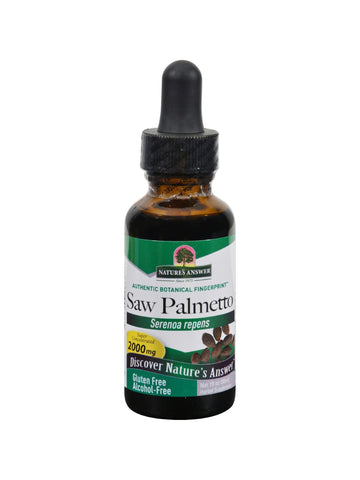 Saw Palmetto Berry Alcohol Free Extract, 1 oz, Nature's Answer