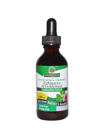 Echinacea-Goldenseal Alcohol Free Extract, 2 oz, Nature's Answer