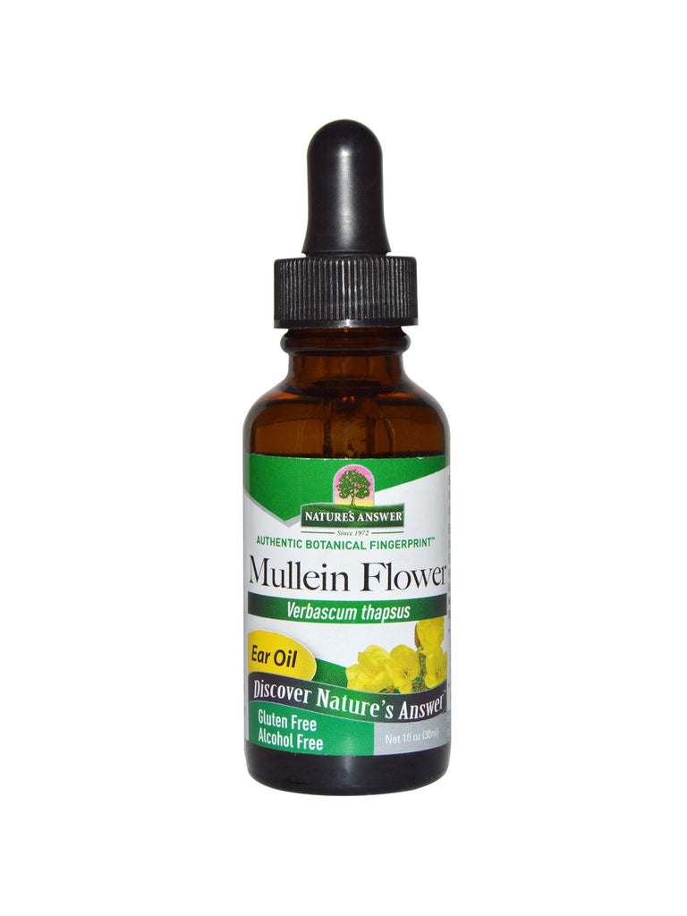 Mullein Flower Oil Extract, 1 oz, Nature's Answer