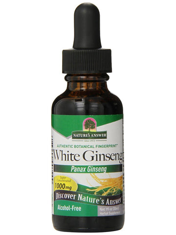 Chinese White Ginseng Alcohol Free, 1 oz, Nature's Answer