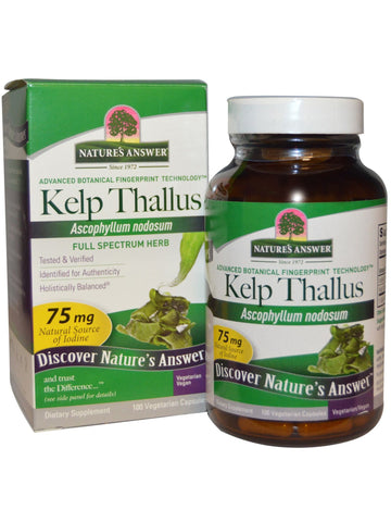 Kelp Thallus, 100 caps, Nature's Answer