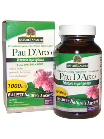 Pau D'Arco Inner Bark, 90 caps, Nature's Answer