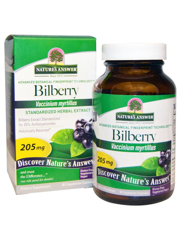 Bilberry Standardized, 90 vegicaps, Nature's Answer
