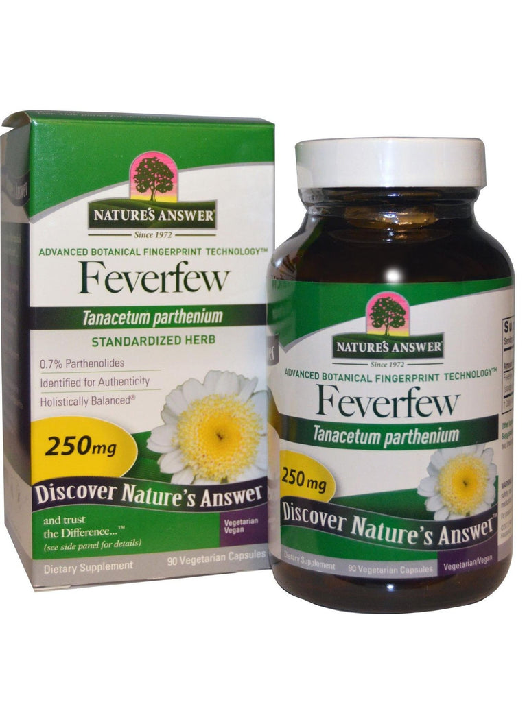 Feverfew Herb Standardized, 90 vegicaps, Nature's Answer