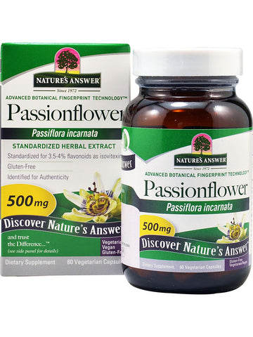 Passion Flower Standardized, 60 vegicaps, Nature's Answer