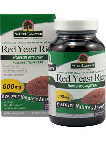 Red Yeast Rice 600mg, 90 caps, Nature's Answer
