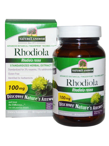 Rhodiola Standardized Root Extract, 60 vegicaps, Nature's Answer
