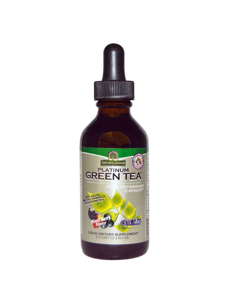 Platinum Super 7 Green Tea w/ORAC Mixed Berry Flavor, 2 oz, Nature's Answer
