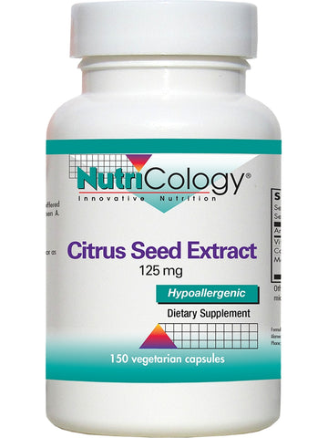 NutriCology, Citrus Seed Extract 125 mg, 150 Vegetarian Capsules