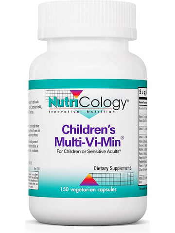 NutriCology, Children's Multi-Vi-Min, For Children or Sensitive Adults, 150 Vegetarian Capsules