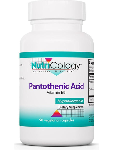 NutriCology, Pantothenic Acid Vitamin B5, 90 Vegetarian Capsules