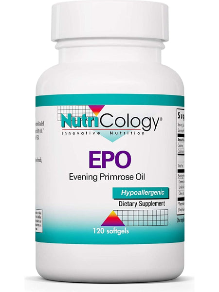NutriCology, EPO Evening Primrose Oil, 120 softgels
