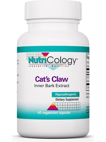 NutriCology, Cat's Claw Inner Bark Extract, 60 Vegetarian Capsules