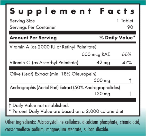 NutriCology, Olive Leaf Plus Immunity and Circulation, 90 vegetarian tablets