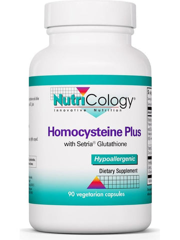 NutriCology, Homocysteine Plus with Setria Glutathione, 90 Vegetarian Capsules