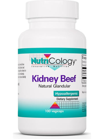 NutriCology, Kidney Beef Natural Glandular, 100 vegicaps