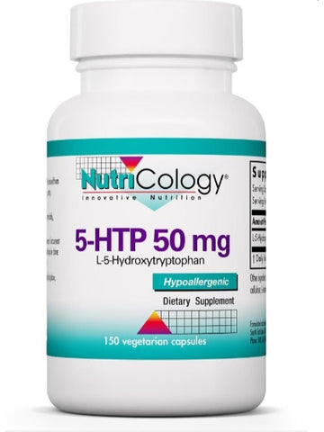 NutriCology, 5-HTP 50 mg L-5-Hydroxytryptophan, 150 Vegetarian Capsules