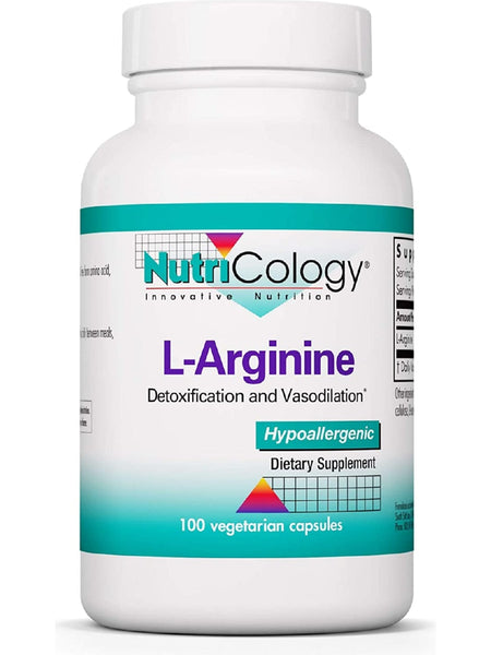 NutriCology, L-Arginine Detoxification and Vasodilation, 100 Vegetarian Capsules