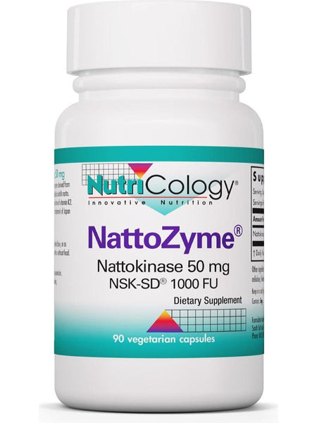 NutriCology, NattoZyme, Nattokinase 50 mg NSK-SD 1000 Fibrinolytic Units, 90 Vegetarian Capsules