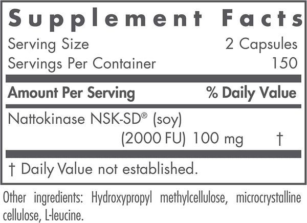 NutriCology, NattoZyme, Nattokinase 50 mg NSK-SD 1000 Fibrinolytic Units, 300 Vegetarian Capsules