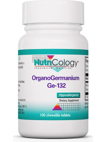 NutriCology, OrganoGermanium Ge-132, 100 Chewable Tablets