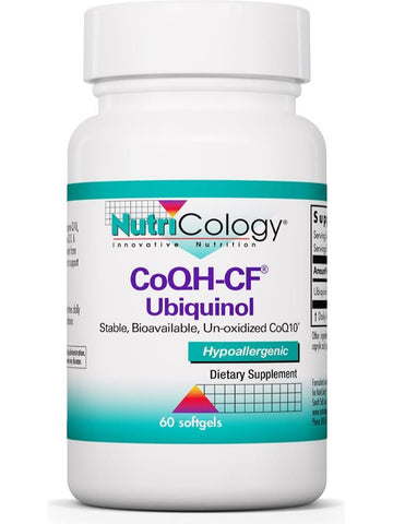 NutriCology, CoQH-CF Ubiquinol, 60 softgels