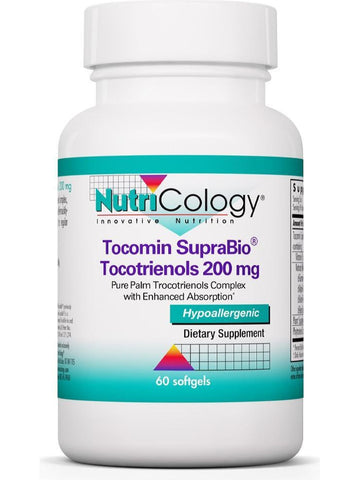 NutriCology, Tocomin SupraBio, Tocotrienols 200 mg, 60 softgels