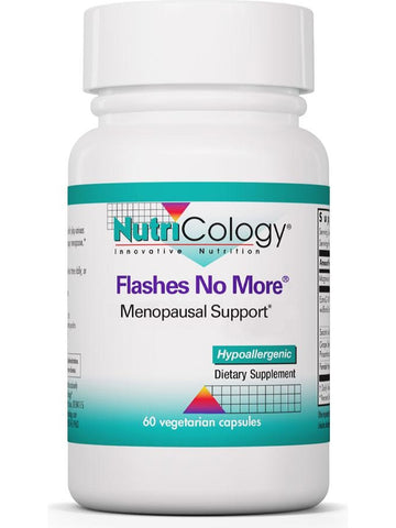 NutriCology, Flashes No More Menopausal Support, 60 Vegetarian Capsules