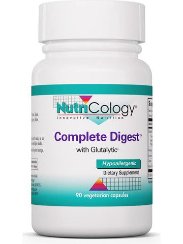 NutriCology, Complete Digest with Glutalytic, 90 Vegetarian Capsules