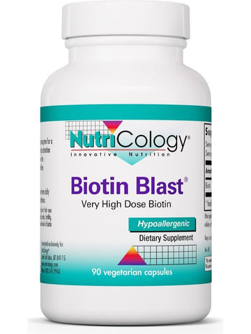 NutriCology, Biotin Blast 100 mg, 90 Vegetarian Capsules