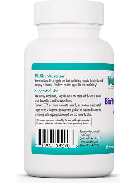 NutriCology, Biofilm Neutralizer with EDTA, 60 delayed-release vegetarian capsules