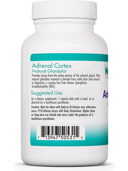 NutriCology, Adrenal Cortex Natural Glandular, 100 Vegicaps