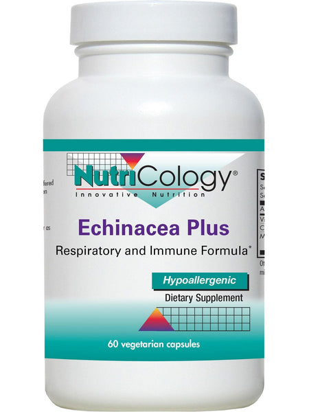 NutriCology, Echinacea Plus Respiratory and Immune Formula, 60 Vegetarian Capsules