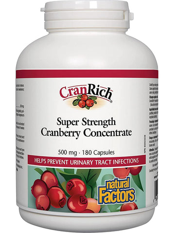 Natural Factors, CranRich® Super Strength 500 mg, 180 Capsules
