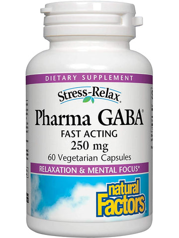 Natural Factors, Pharma GABA® 250 mg, 60 Vegetarian Capsules