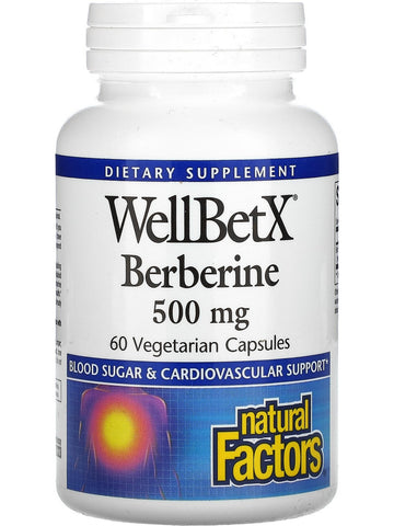 Natural Factors, Berberine 500 mg, 60 Vegetarian Capsules