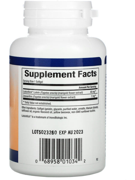 Natural Factors, Lutein 40 mg, 30 Softgels