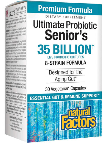Natural Factors, Ultimate Probiotic Senior's 35 Billion, 30 Vegetarian Capsules
