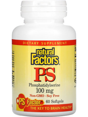 Natural Factors, Phosphatidylserine 100 mg, 60 Softgels