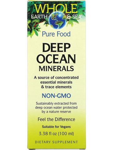 Natural Factors, Whole Earth & Sea, Deep Ocean Minerals, 3.38 fl oz
