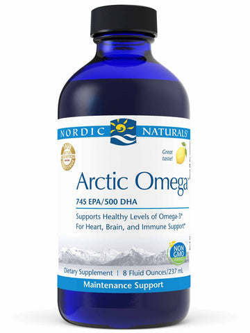 Nordic Naturals, Arctic Omega™, Lemon, 8 Fluid Ounces