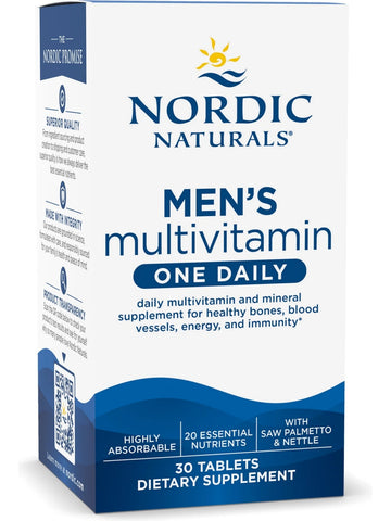 Nordic Naturals, Men's One Daily Multivitamin, 30 Tablets