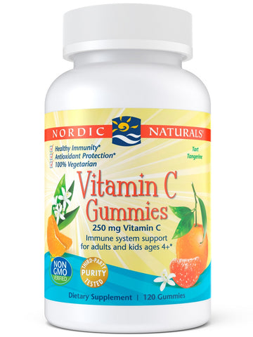 Nordic Naturals, Vitamin C Gummies, Tart Tangerine, 120 Gummies