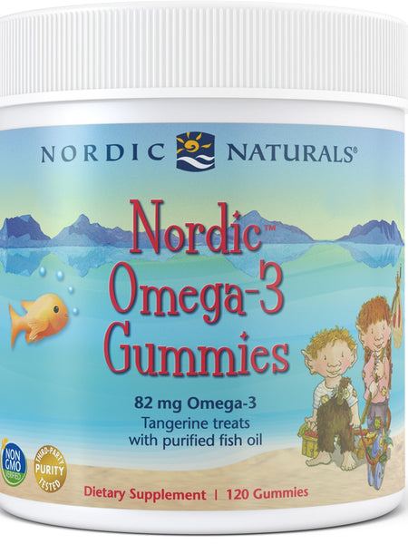 Nordic Naturals, Nordic® Omega-3 Gummies, Tangerine, 120 Gummies