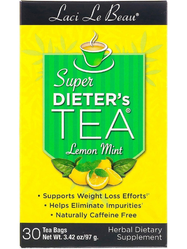 Super Dieter's Tea Lemon Mint, 30 bags, Laci Le Beau