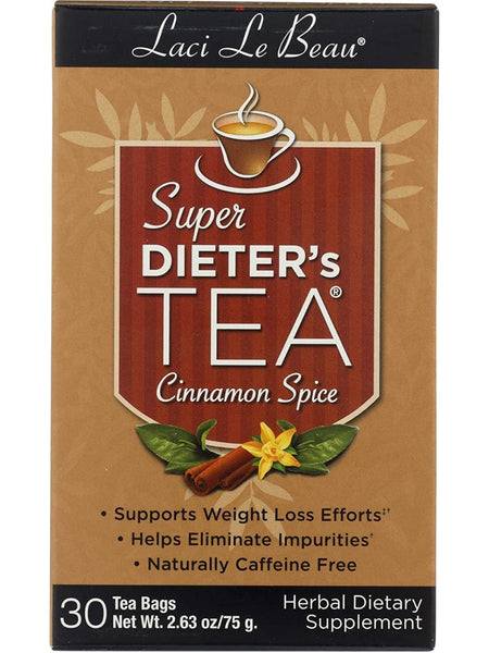 Super Dieter's Tea Cinnamon Spice, 30 bags, Laci Le Beau