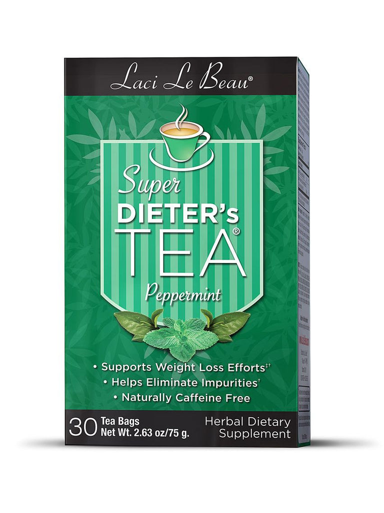 Super Dieter's Tea Peppermint, 30 bags, Laci Le Beau