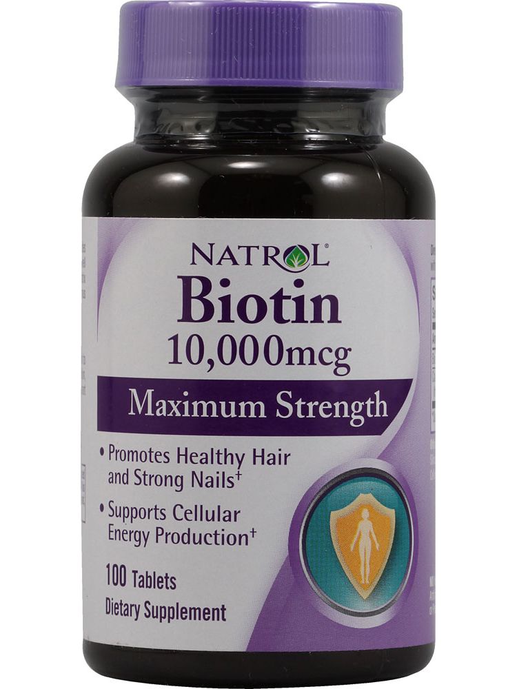Natrol, Biotin 10 000 mcg, 100 ct