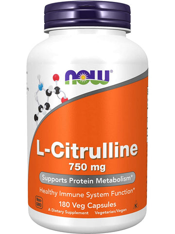 NOW Foods, L-Citrulline 750 mg, 180 veg capsules