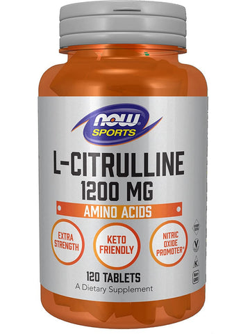 NOW Foods, L-Citrulline, Extra Strength 1200 mg, 120 tablets
